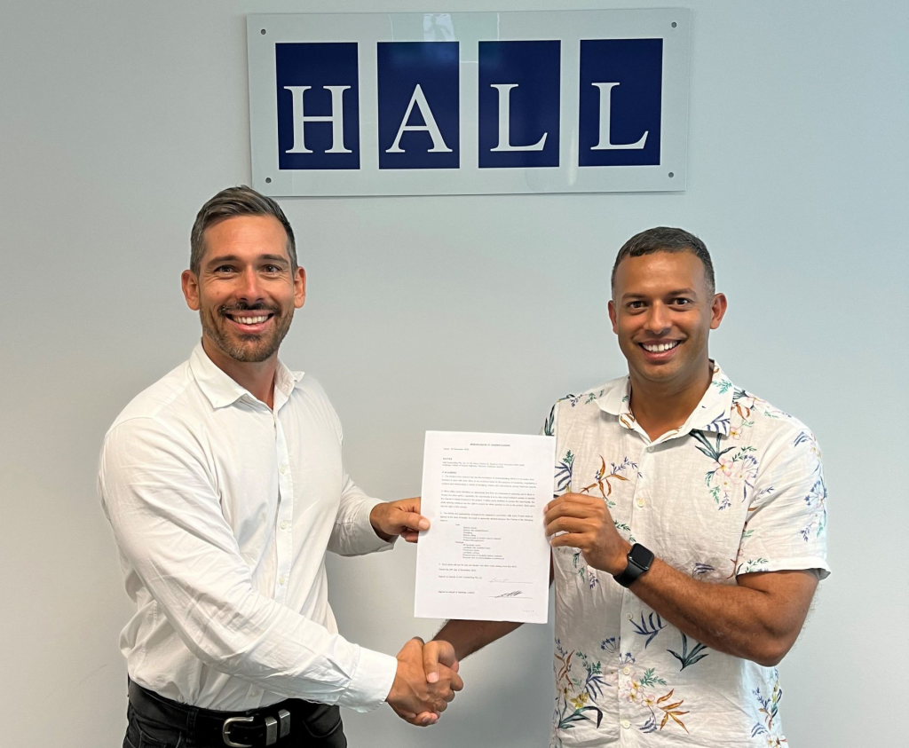 Hatanga Ltd Signs Partnership with Hall Pty Ltd.